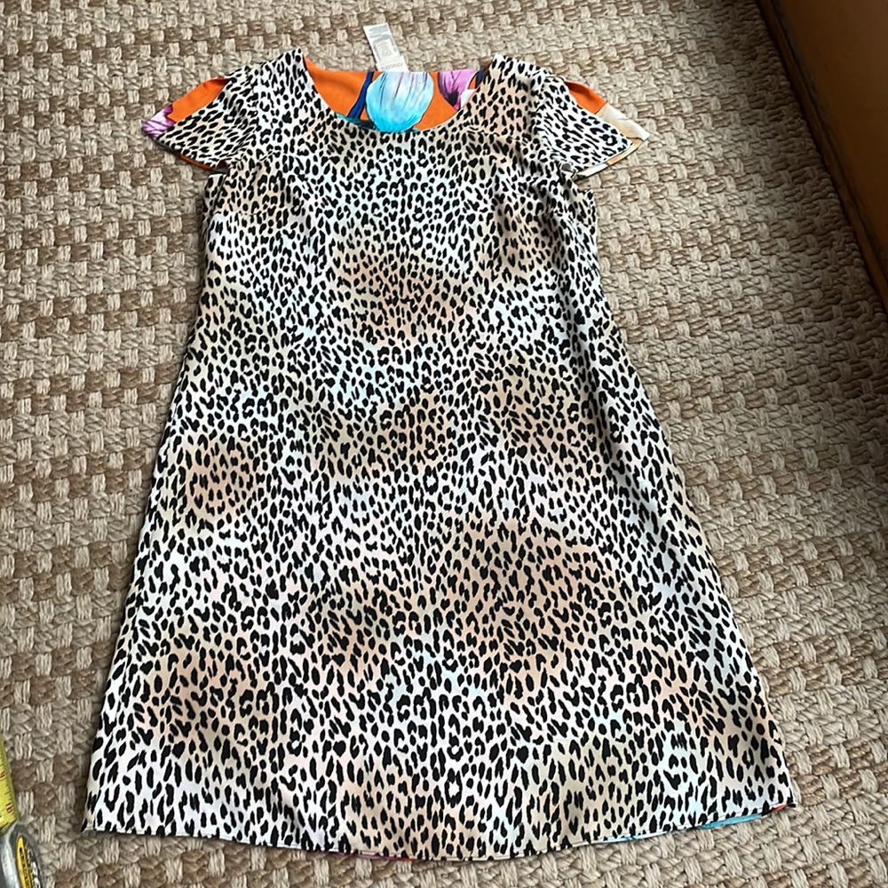 Chicos Reversible Floral-Animal Dress - Picture 3 of 9